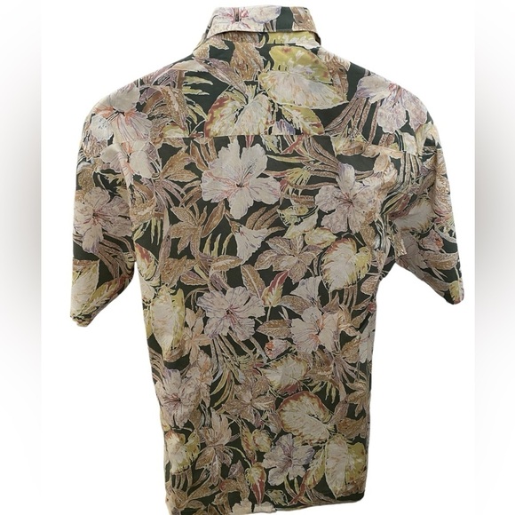 TORI RICHARD Aloha Hawaiian Tropical Collared Shirt Men S Small - Picture 3 of 5